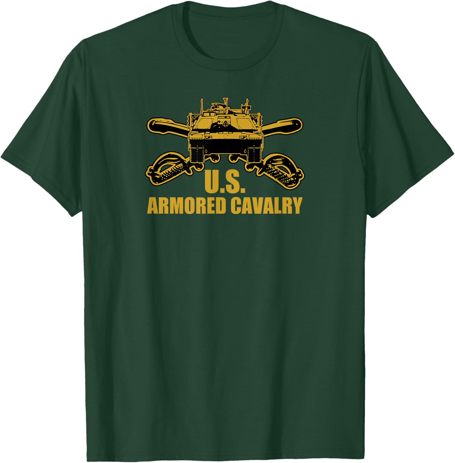 US Armored Cavalry T-Shirt - T-Shirt | Forest