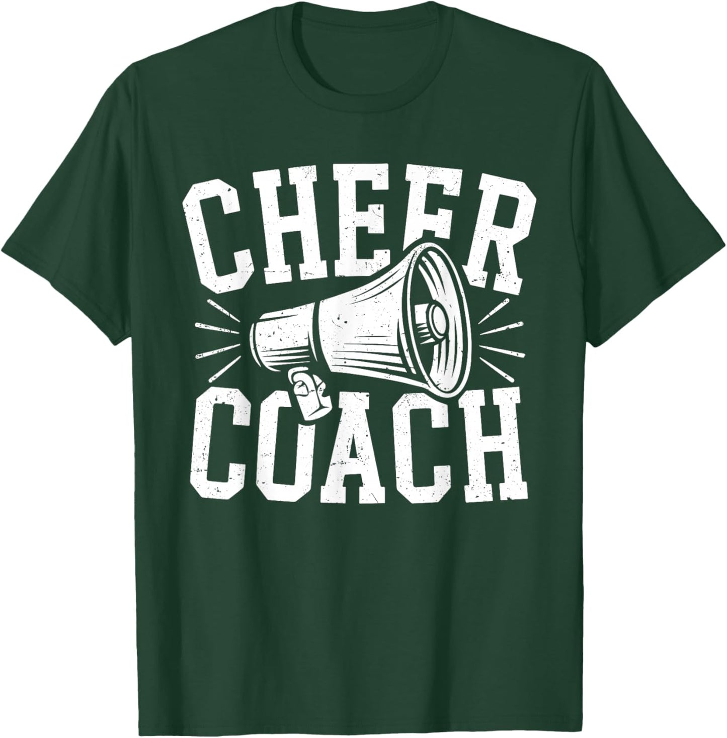 Cheer Coach Shirt Cheerleading Men Women Cheerleader Coach T-Shirt - T-Shirt | Forest