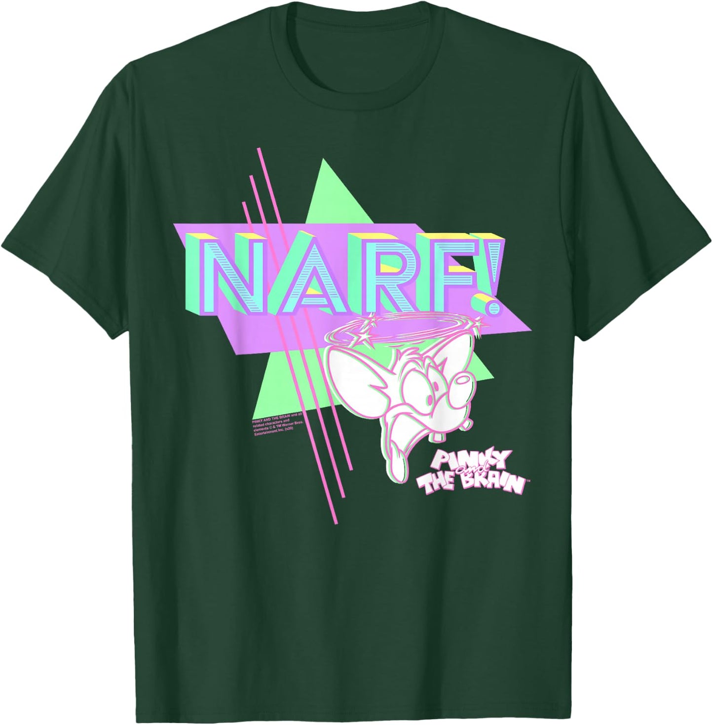 Pinky and The Brain Pinky Narf Neon T-Shirt - T-Shirt | Forest