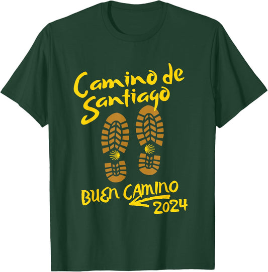 2024 CAMINO DE SANTIAGO, BUEN CAMINO, Keepsake T-Shirt - T-Shirt | Forest