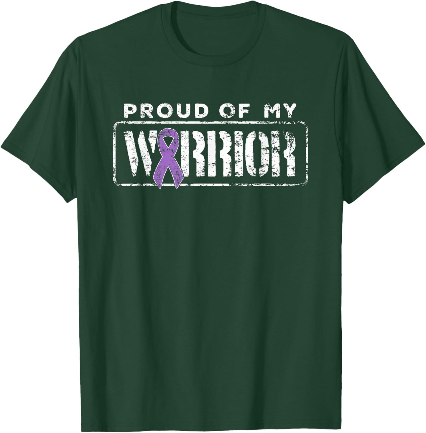 Hodgkins Lymphoma Cancer Support Proud Family Warrior T-Shirt - T-Shirt | Forest