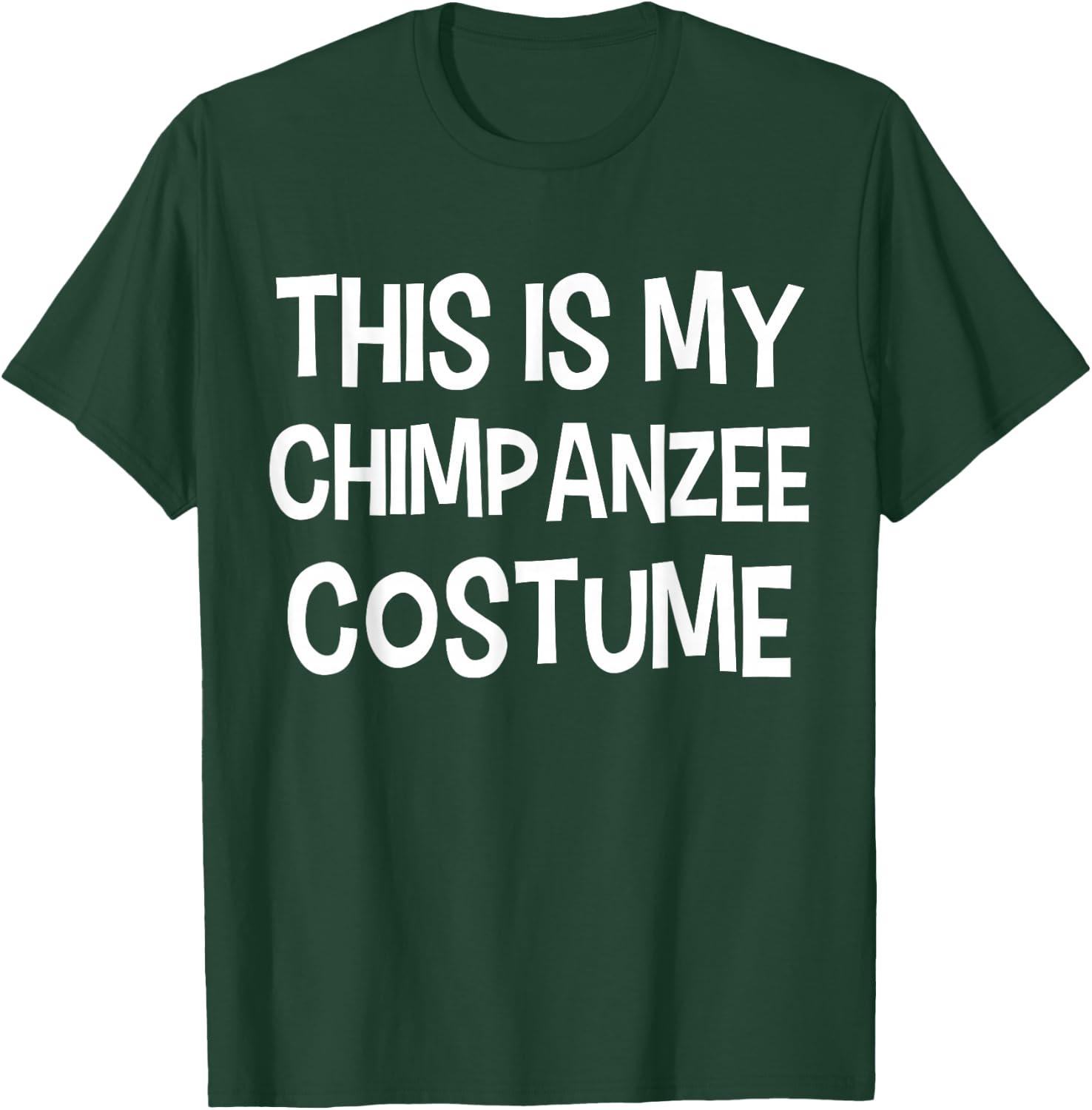 This is my CHIMPANZEE Costume Halloween Simple Costume T-Shirt - T-Shirt | Forest