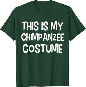 This is my CHIMPANZEE Costume Halloween Simple Costume T-Shirt - T-Shirt | Forest