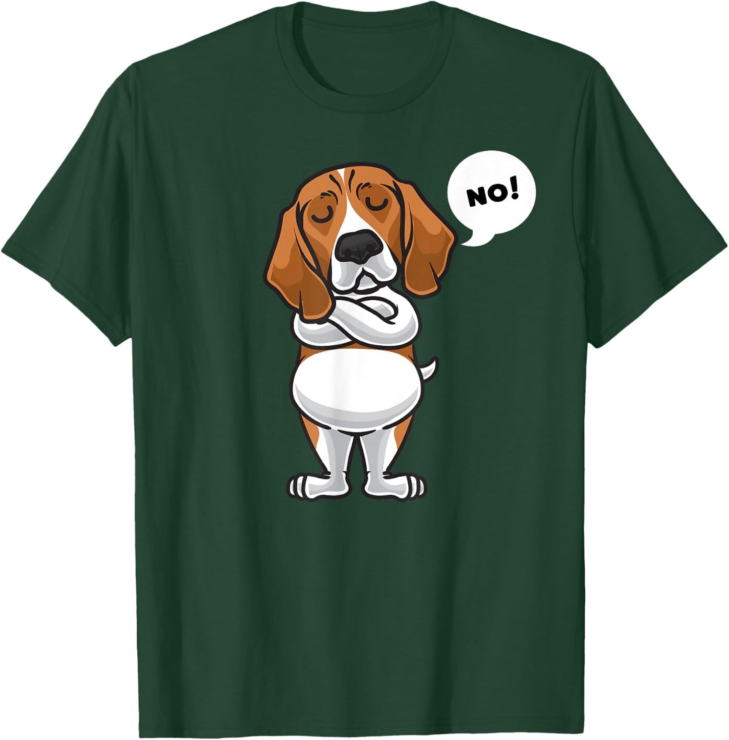 Stubborn Beagle Dog Owner funny Women Girls Kids T-Shirt - T-Shirt | Forest