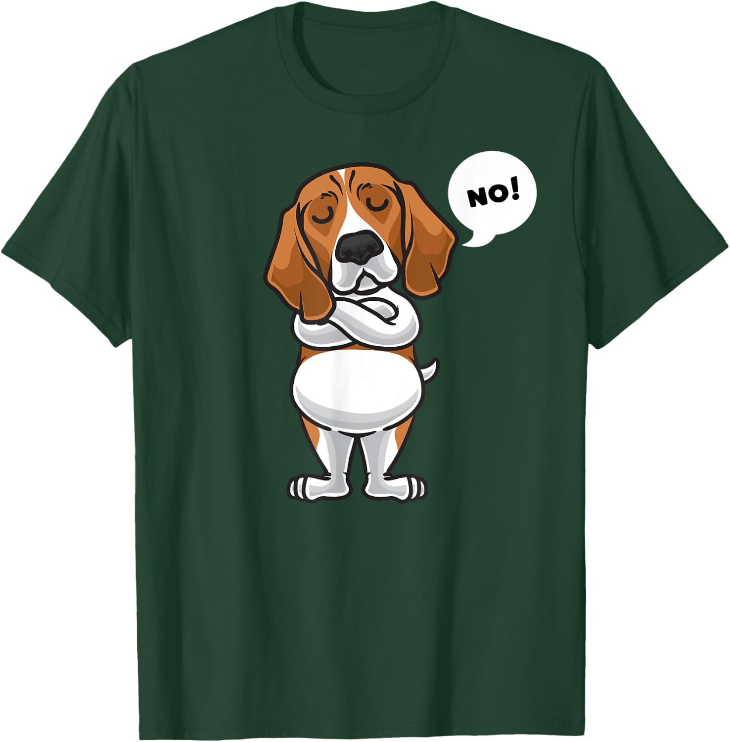 Stubborn Beagle Dog Owner funny Women Girls Kids T-Shirt - T-Shirt | Forest