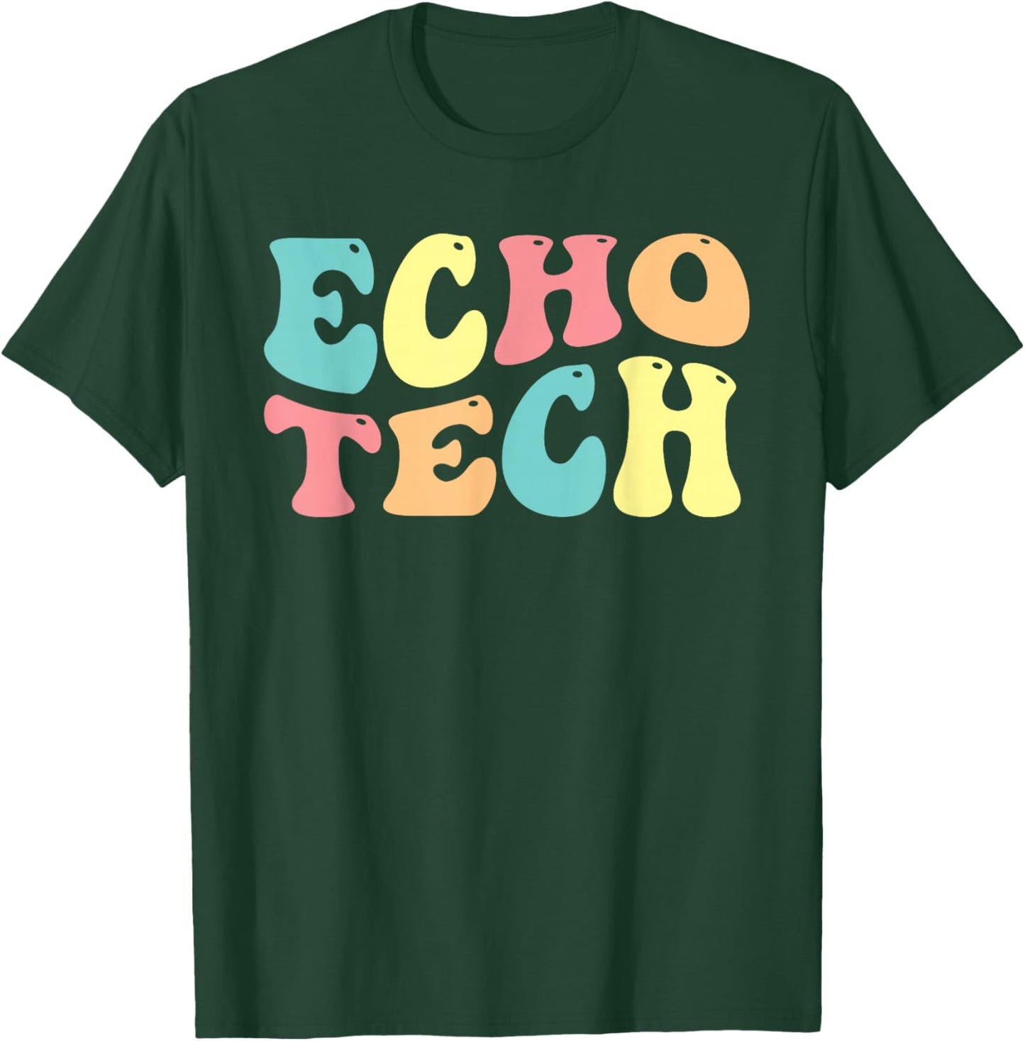Echo Tech Echocardiography Echocardiographer Sonographer T-Shirt - T-Shirt | Forest