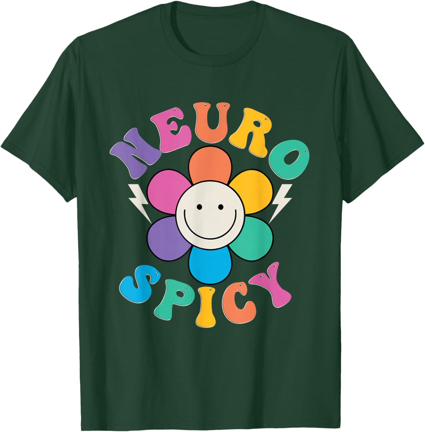 Embrace Neurodiversity Celebrate Different Minds ADHD T-Shirt - T-Shirt | Forest