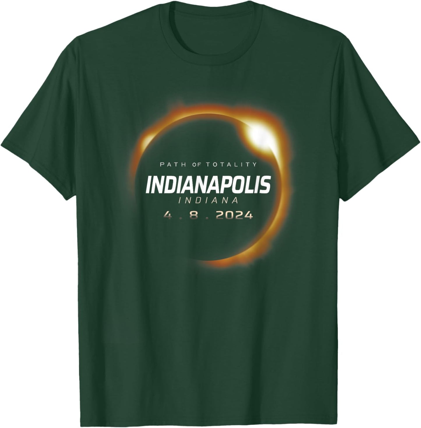 Total Solar Eclipse 2024 Indianapolis Indiana April 8 2024 T-Shirt - T-Shirt | Forest