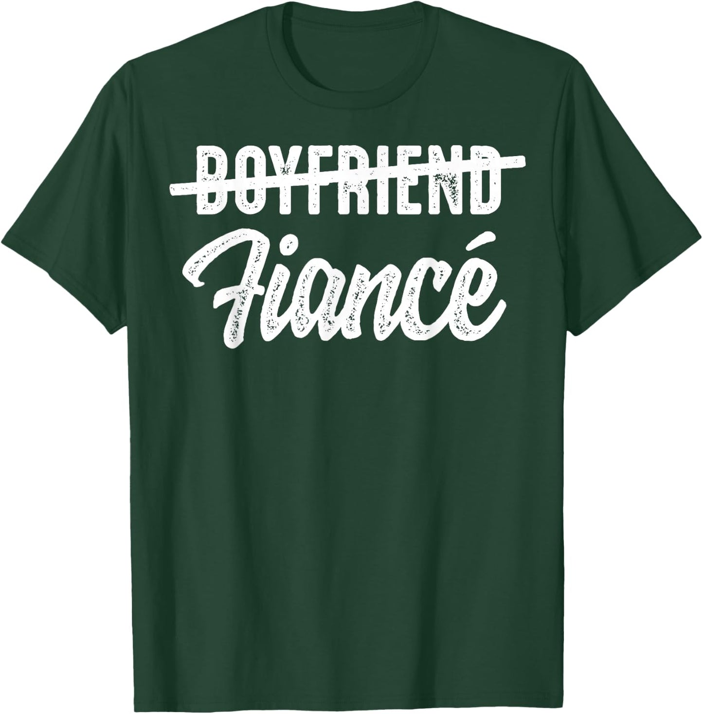 Engagement Announcement Boyfriend Fiance Wedding Gift T-Shirt - T-Shirt | Forest
