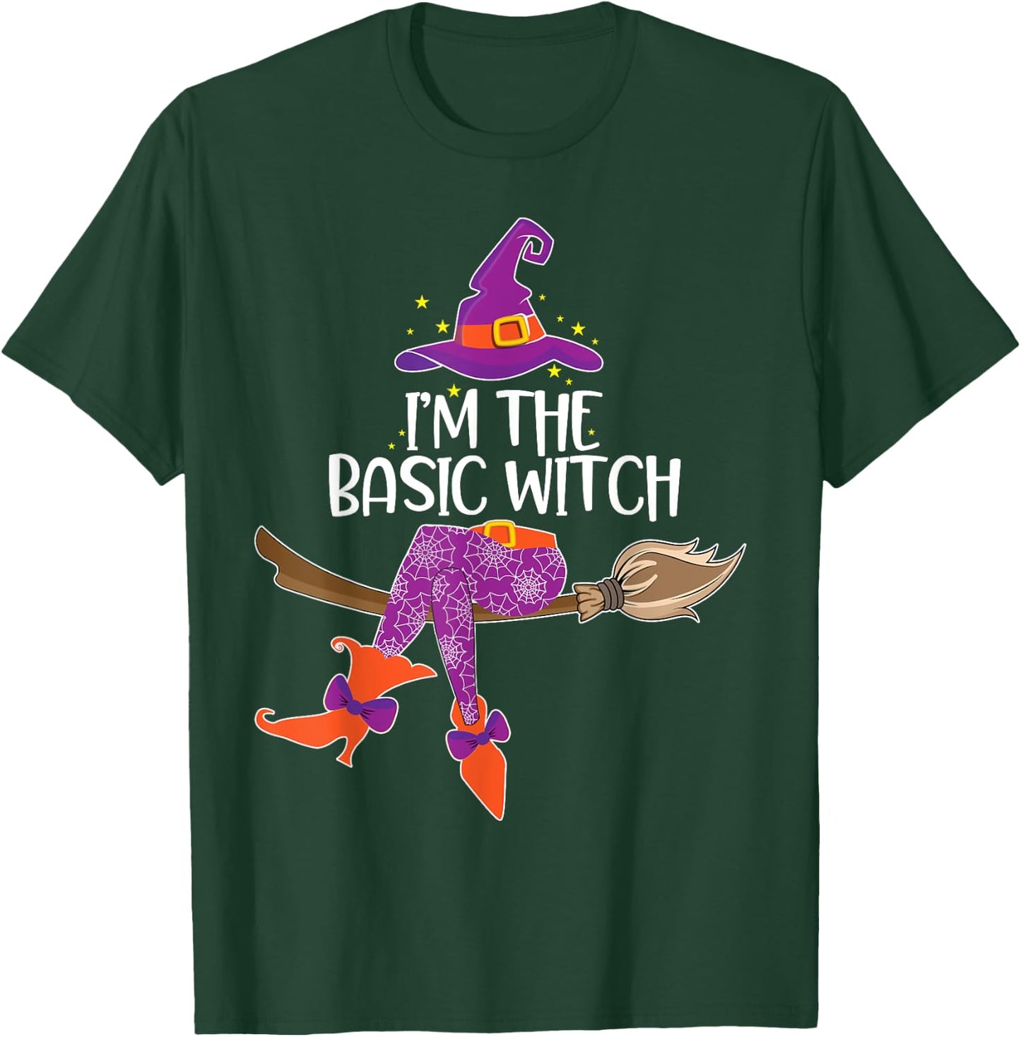 Im the Basic Witch Halloween Matching Group Costume T-Shirt - T-Shirt | Forest