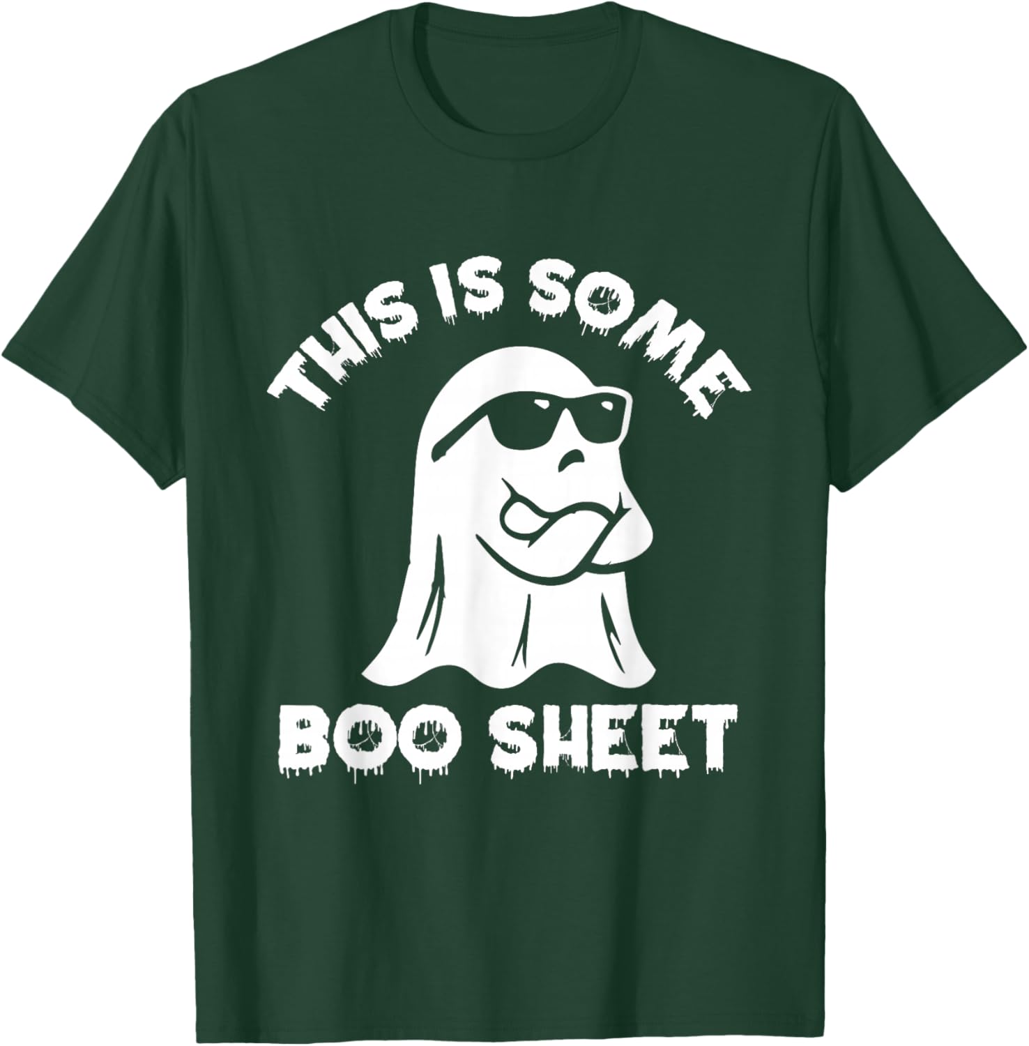 This Is Some Boo Sheet Ghost Funny Retro Halloween Costume T-Shirt - T-Shirt | Forest