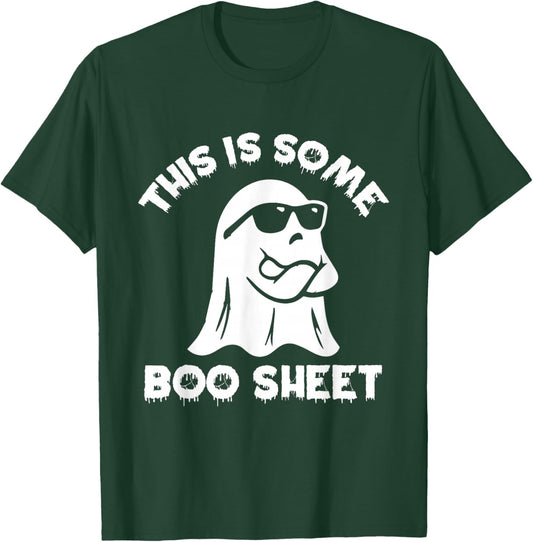 This Is Some Boo Sheet Ghost Funny Retro Halloween Costume T-Shirt - T-Shirt | Forest