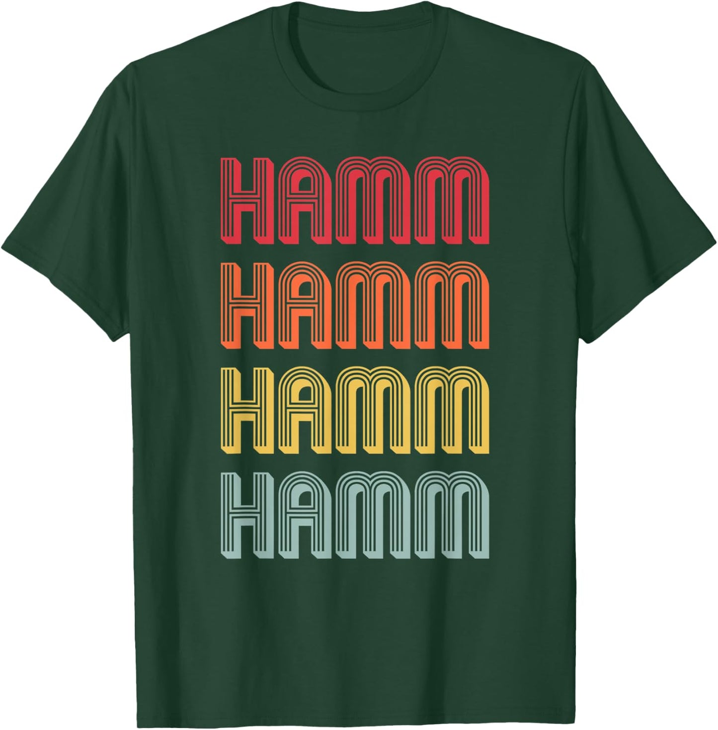 HAMM Gift Surname Funny Retro Vintage 80s Birthday Reunion T-Shirt - T-Shirt | Forest