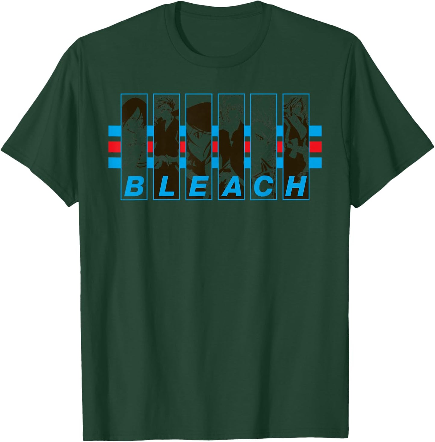 Bleach 5 Character Frames Anime T-Shirt - T-Shirt | Forest