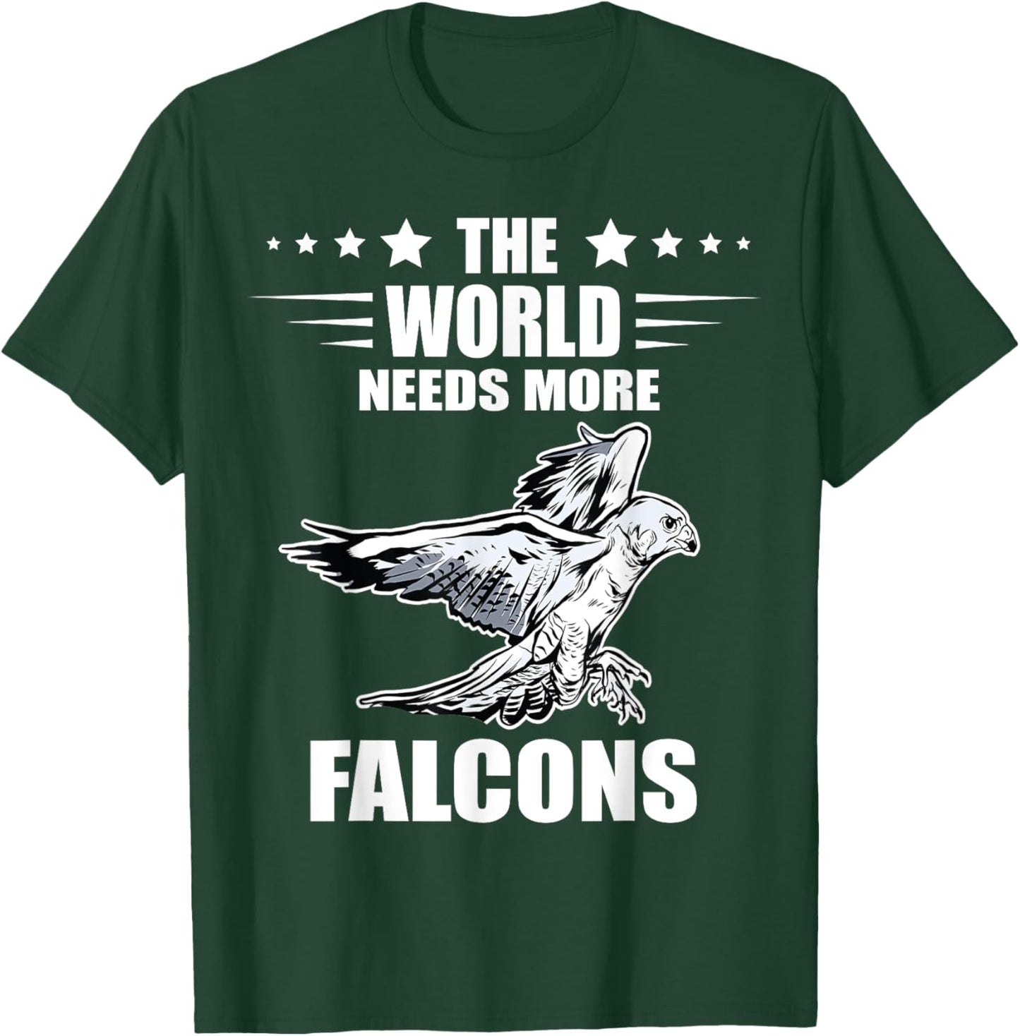 The World Needs More Falconry Falcon Hunter Falcon Flying T-Shirt - T-Shirt | Forest