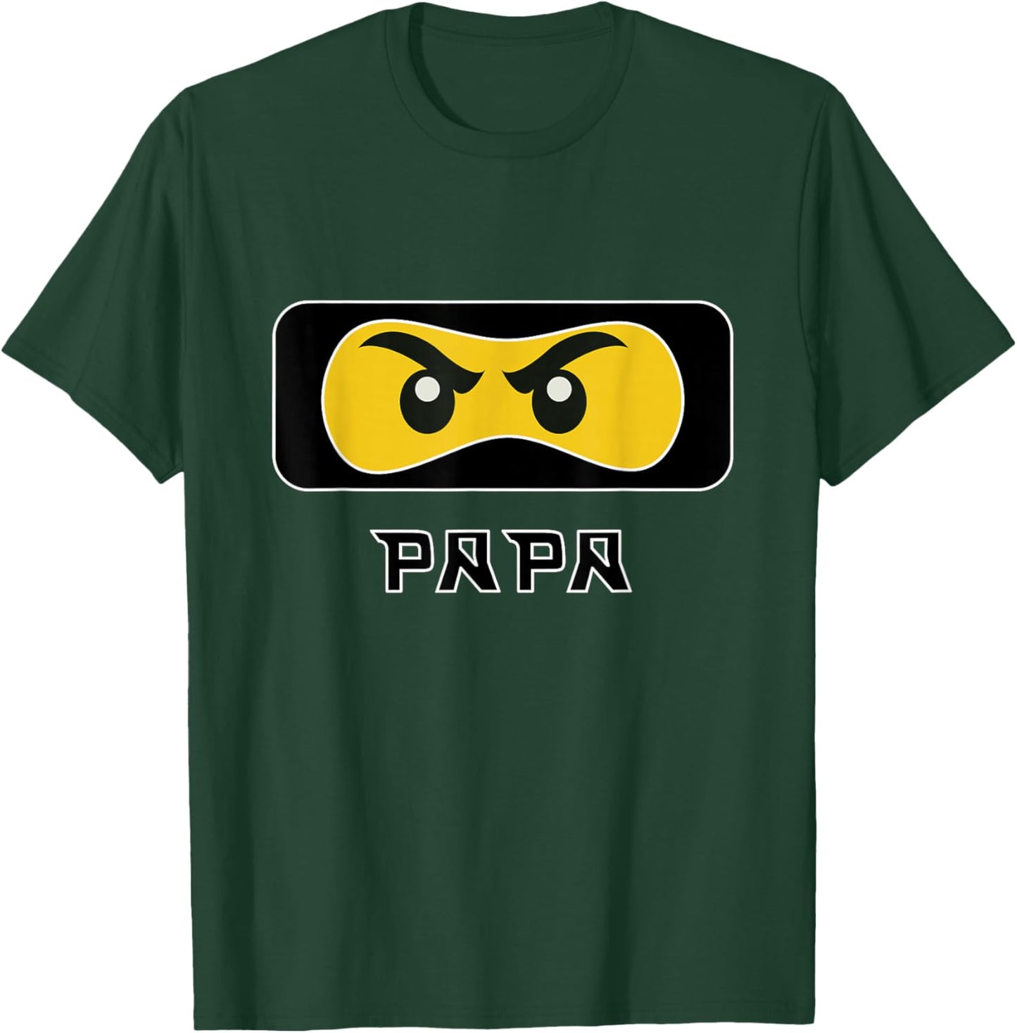 Papa Ninja Face Familien T-Shirt - T-Shirt | Forest