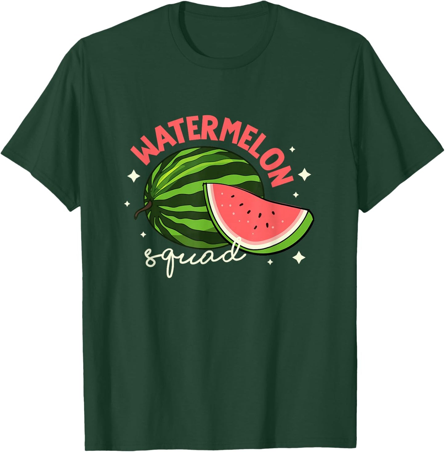 Watermelon Squad Tropical Summer Fruits T-Shirt - T-Shirt | Forest