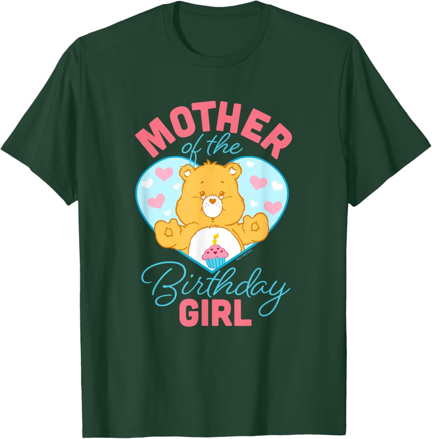 Care Bears Mother Of The Birthday Girl Vintage Heart Logo T-Shirt - T-Shirt | Forest