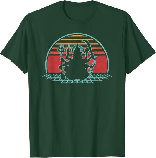Kali Hindu Goddess Retro Vintage 80s Style Gift T-Shirt - T-Shirt | Forest