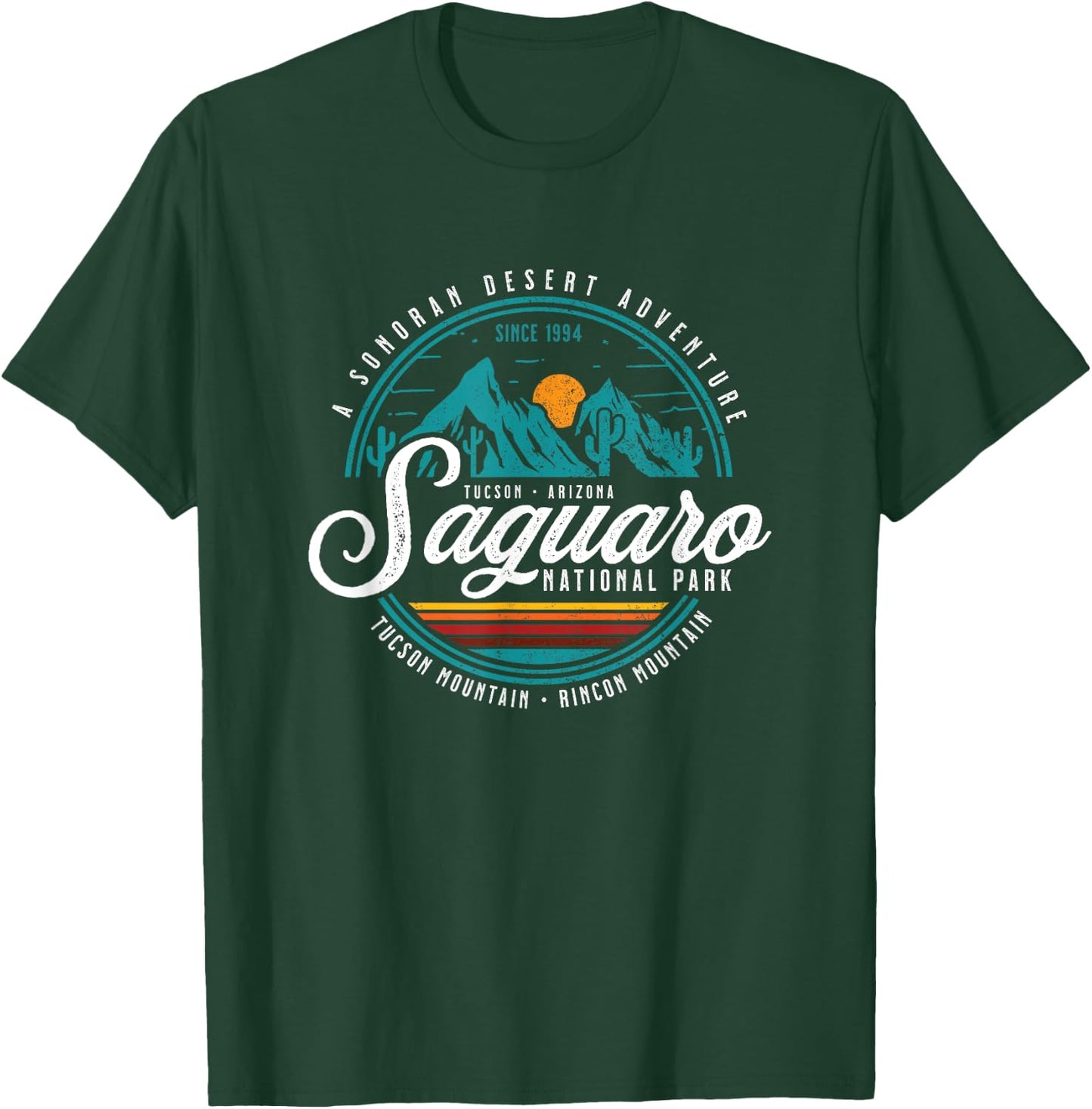 Vintage Saguaro National Park Arizona USA Novelty Souvenir T-Shirt - T-Shirt | Forest