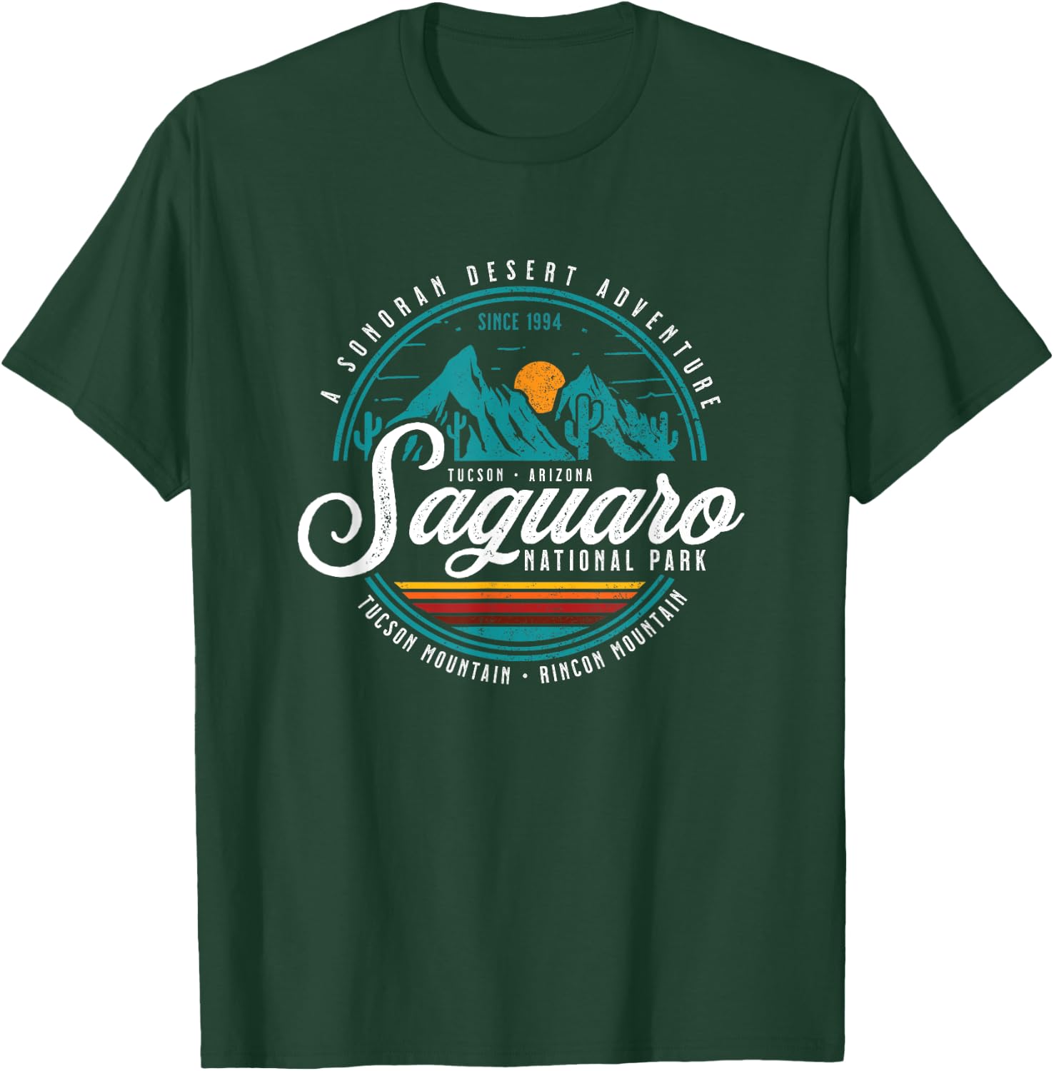 Vintage Saguaro National Park Arizona USA Novelty Souvenir T-Shirt - T-Shirt | Forest