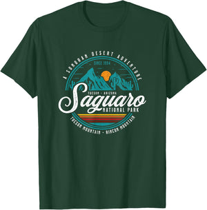 Vintage Saguaro National Park Arizona USA Novelty Souvenir T-Shirt - T-Shirt | Forest
