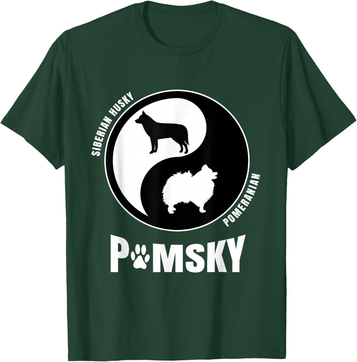 Pomsky Dog Lovers Shirt | Owners MixBreeders | Pet Pomsky T-Shirt - T-Shirt | Forest