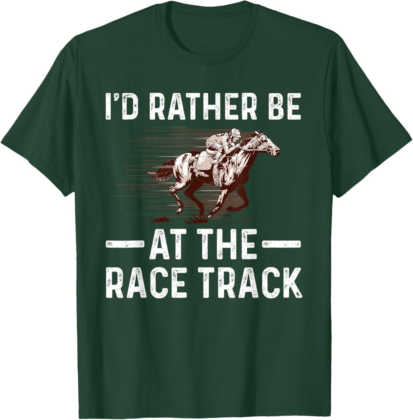 Cool Horse Racing Women Race Jockey Derby Equestrian T-Shirt - T-Shirt | Forest