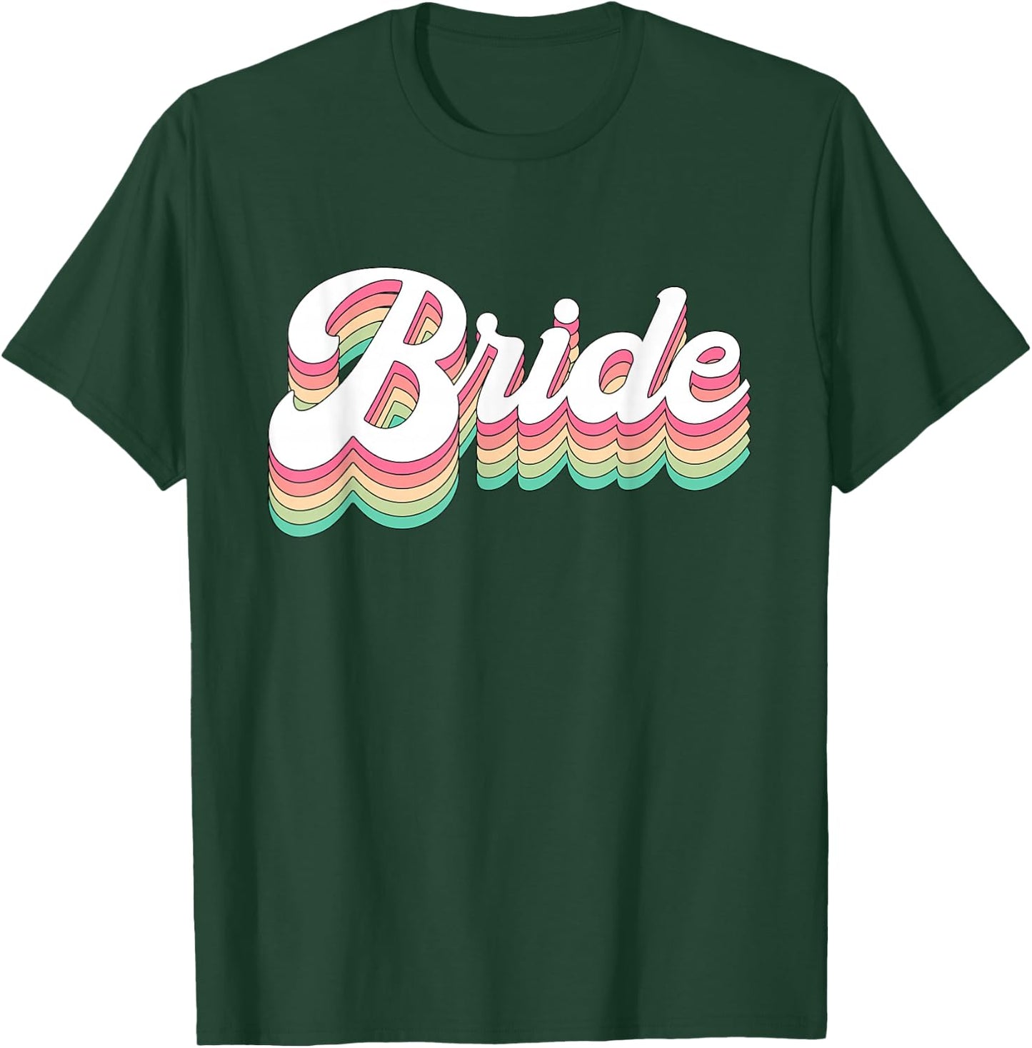 Bachelorette Bride to Be Retro Small T-Shirt - T-Shirt | Forest