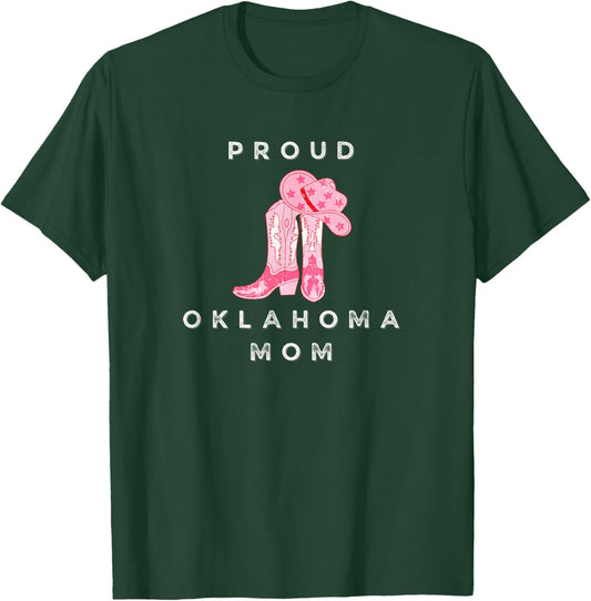 Proud Oklahoma Okla Okie Sooner State Mom T-Shirt - T-Shirt | Forest