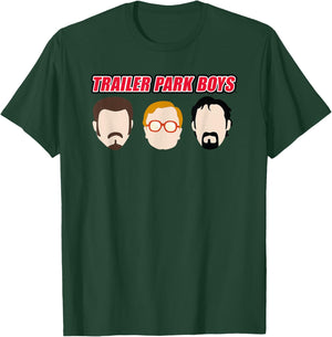 Ripple Junction x Trailer Park Boys Illustrated Heads , grey, S T-Shirt - T-Shirt | Forest