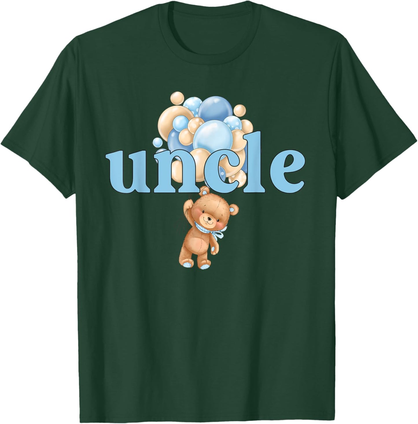 Uncle Teddy Bear 1st Birthday Boy Family Matching T-Shirt - T-Shirt | Forest