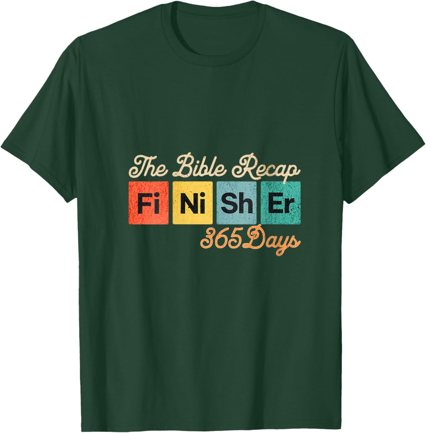 The Bible Recap Finisher 365 Days V-Neck T-Shirt - T-Shirt | Forest