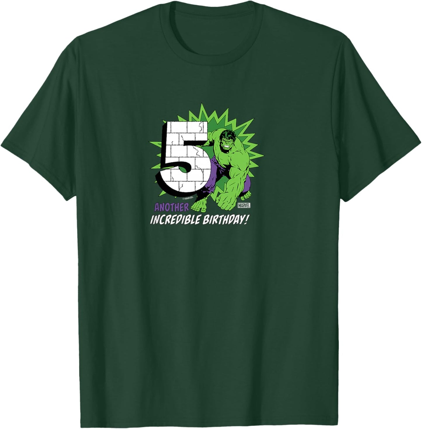 Kids Hulk - 5th Birthday T-Shirt - T-Shirt | Forest