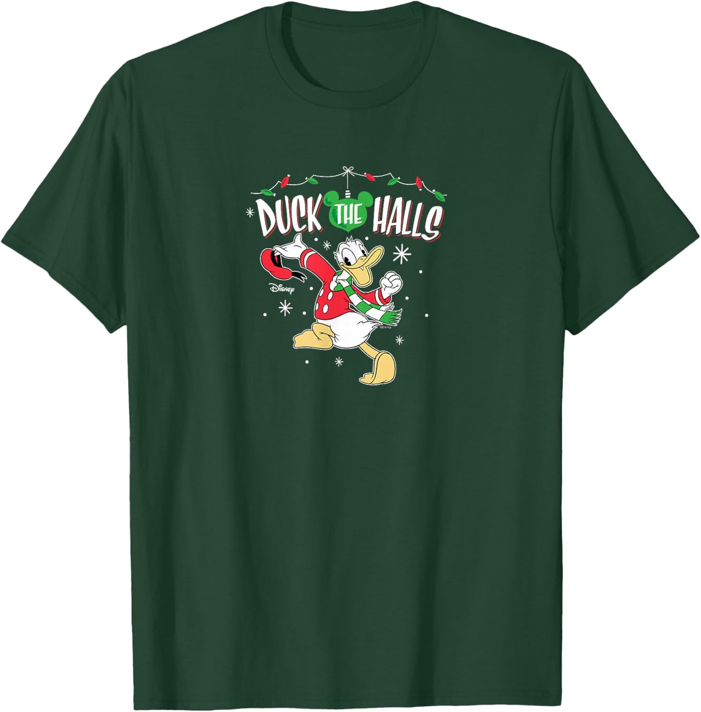 Donald Duck - Christmas Duck The Halls T-Shirt - T-Shirt | Forest