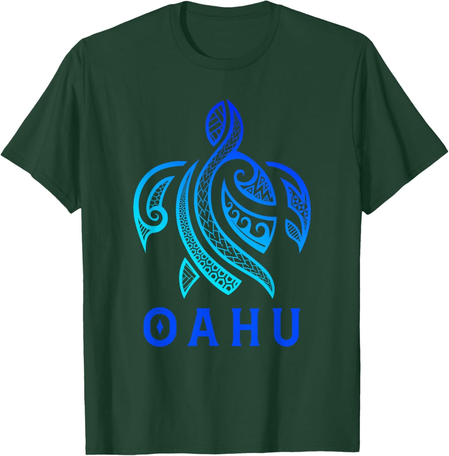 Tribal Sea Turtle Oahu Hawaii Hawaiian Turtle Maori Art T-Shirt - T-Shirt | Forest