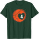 #4 Number 4 in Heart - Basketball Player Cute Graphic T-Shirt - T-Shirt | Forest