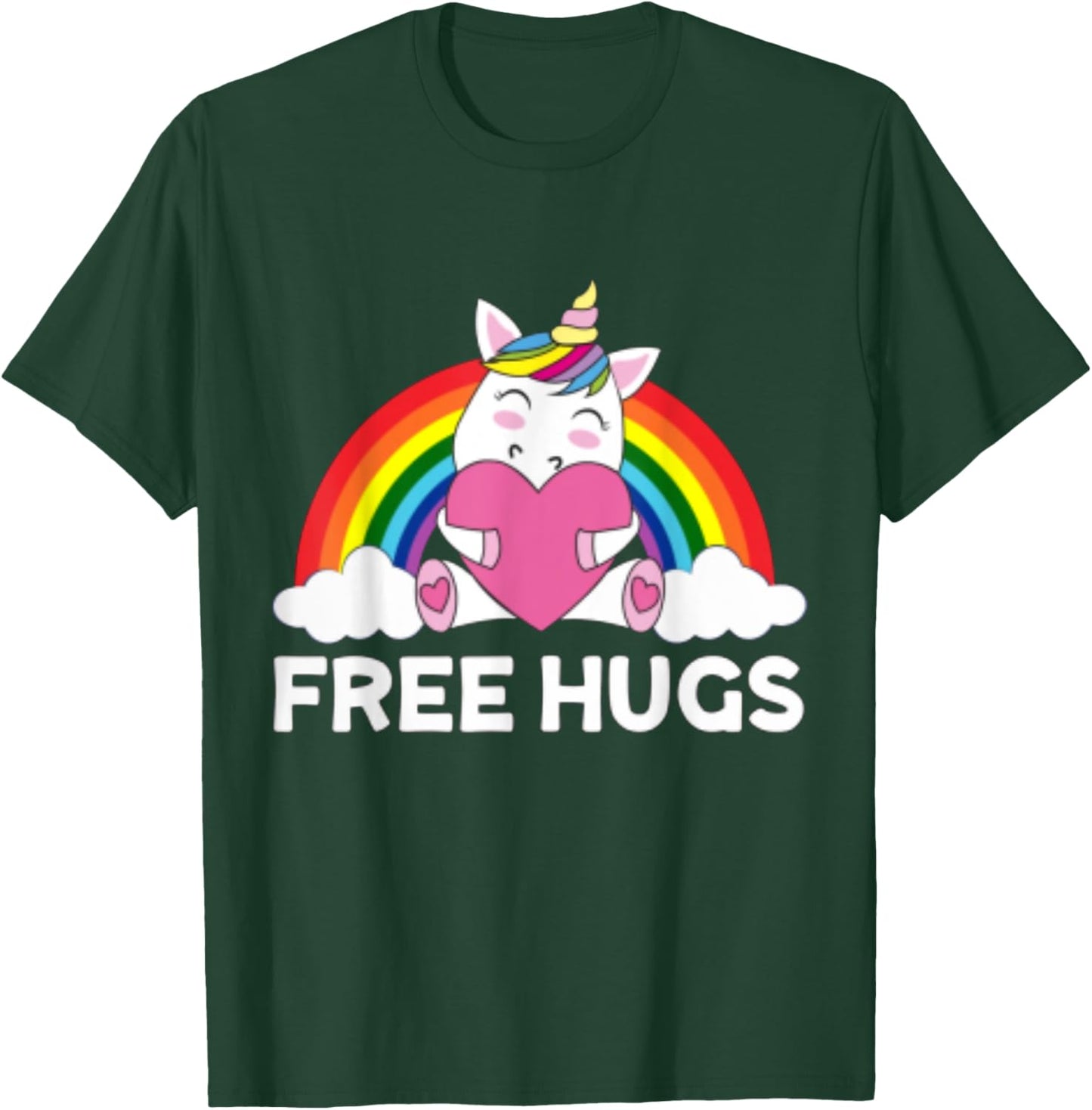 Free Hugs Unicorn T-Shirt - T-Shirt | Forest