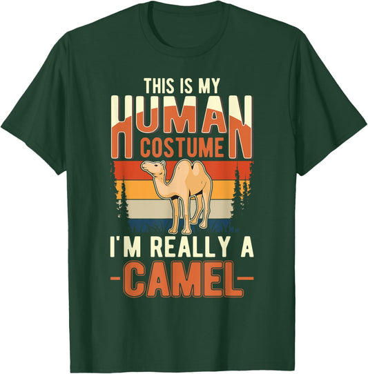 Camel Human Costume Halloween Camel T-Shirt - T-Shirt | Forest