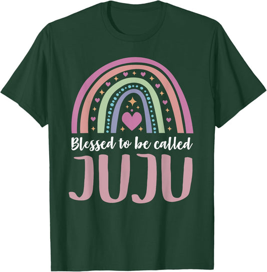 Juju Shirt for Grandma Women Mothers Day Blessed Juju T-Shirt - T-Shirt | Forest