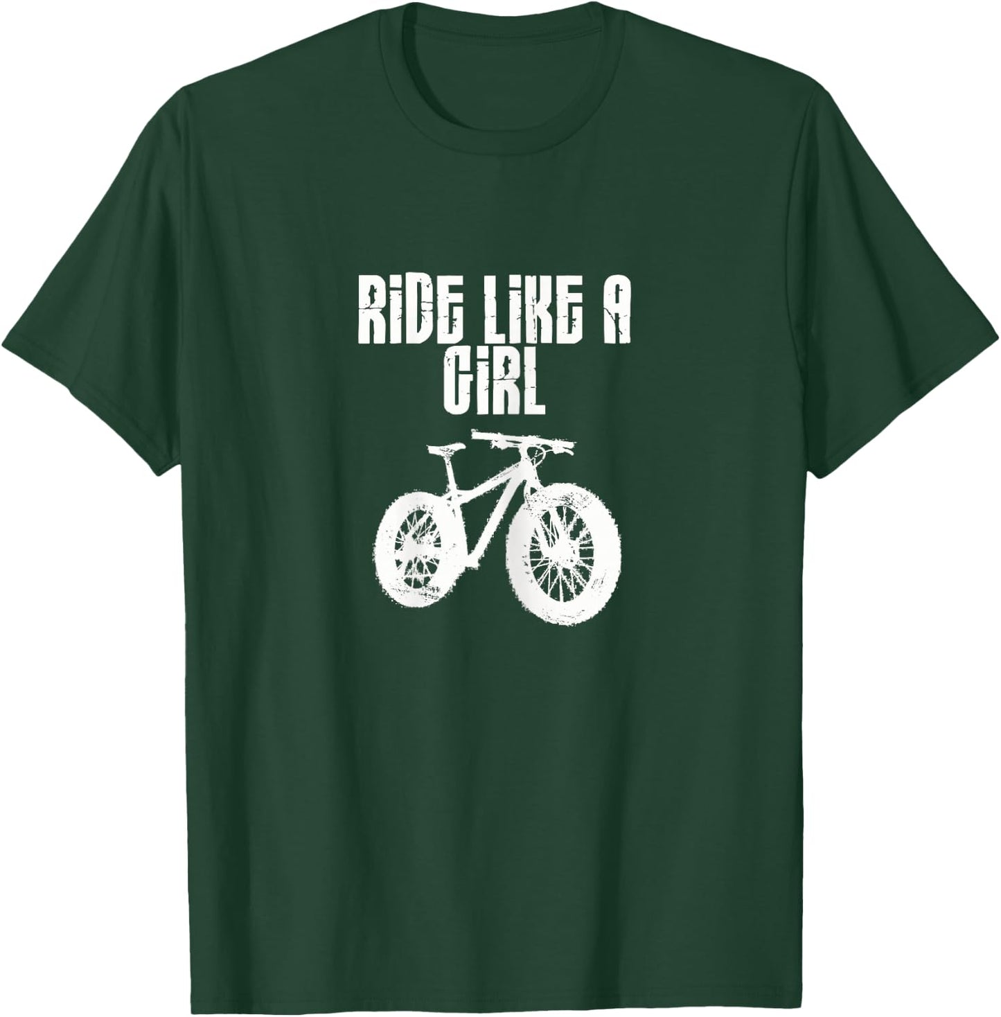 Ride Like A Girl Mountain Biking Mountain Bike T-Shirt - T-Shirt | Forest
