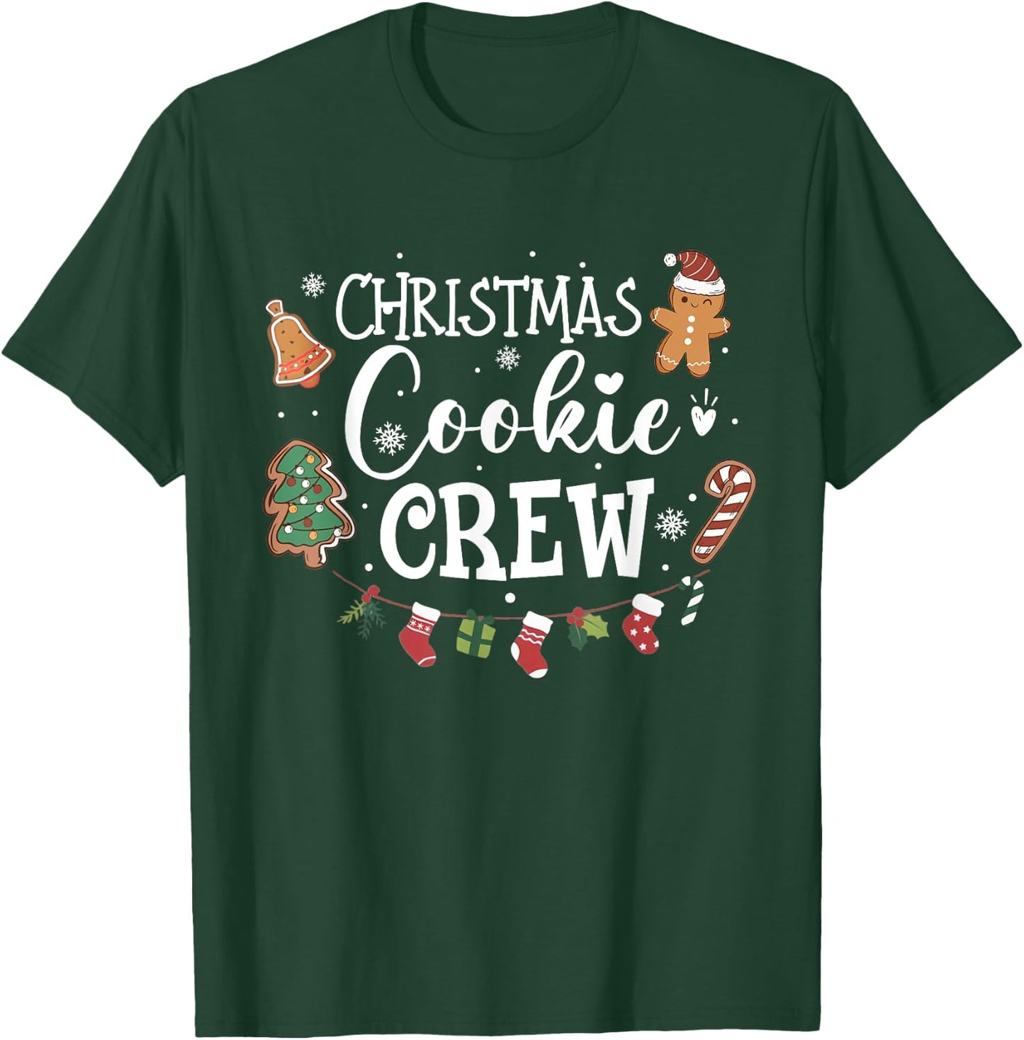 Christmas Cookie Baking Crew Family Baking Team Christmas T-Shirt - T-Shirt | Forest