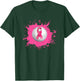 Volleyball Pink Ribbon Breast Cancer Awareness T-Shirt - T-Shirt | Forest