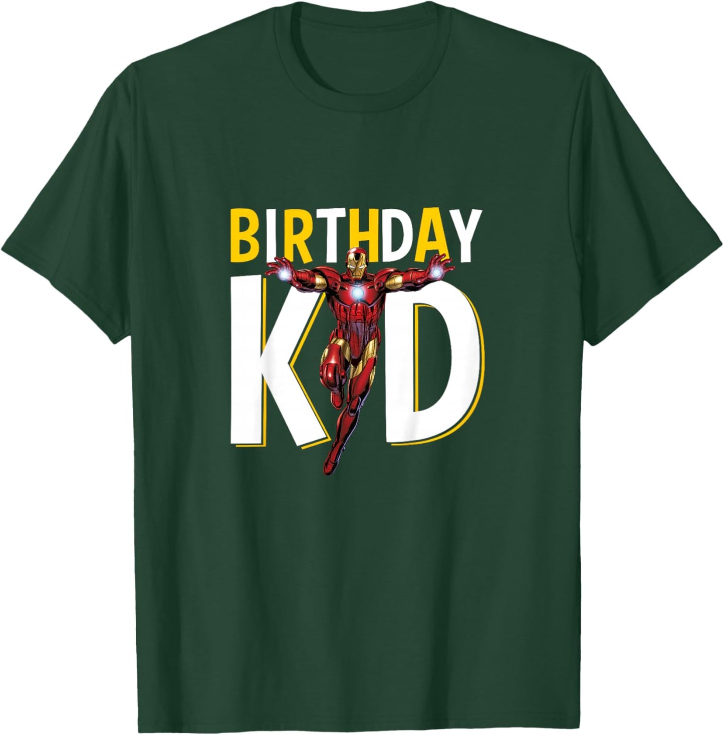 Kids Marvel Avengers Classic Birthday Kid Iron Man Shot Youth T-Shirt - T-Shirt | Forest