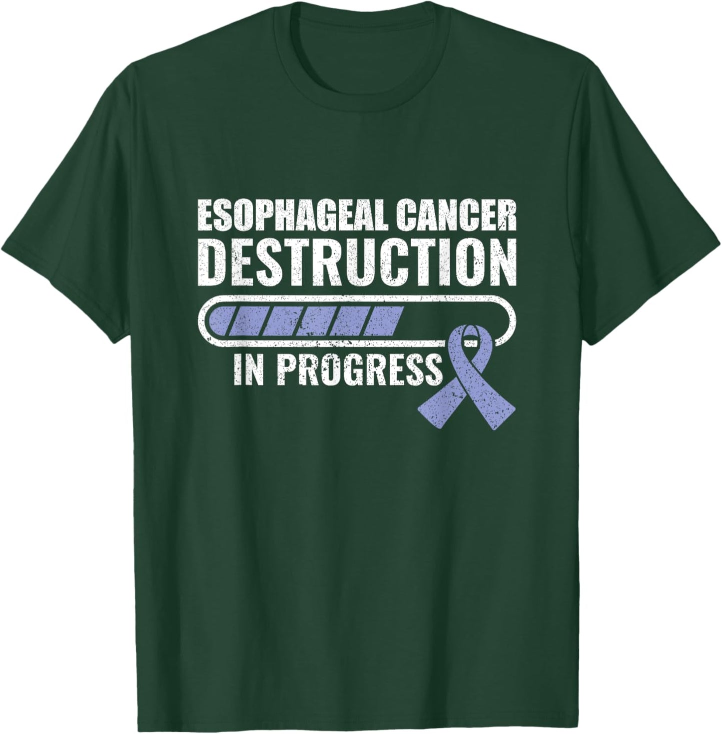 Cancer Destruction In Progress Fighter Esophageal Cancer T-Shirt - T-Shirt | Forest