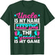 Uncle Is My Name Keeping Gender Is My Game Gender Reveal T-Shirt - T-Shirt | Forest