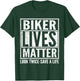 Biker Lives Matter Look Twice Save A Life Motorcycle Lover T-Shirt - T-Shirt | Forest