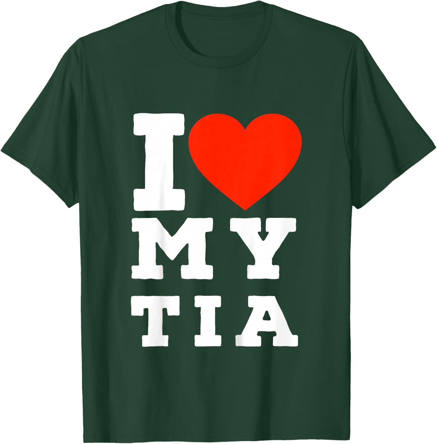 Kids Spanglish I love My Tia | For Nieces and Nephews T-Shirt - T-Shirt | Forest