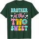 Brother Of The Two Sweet Donut Birthday Family Theme Girl T-Shirt - T-Shirt | Forest