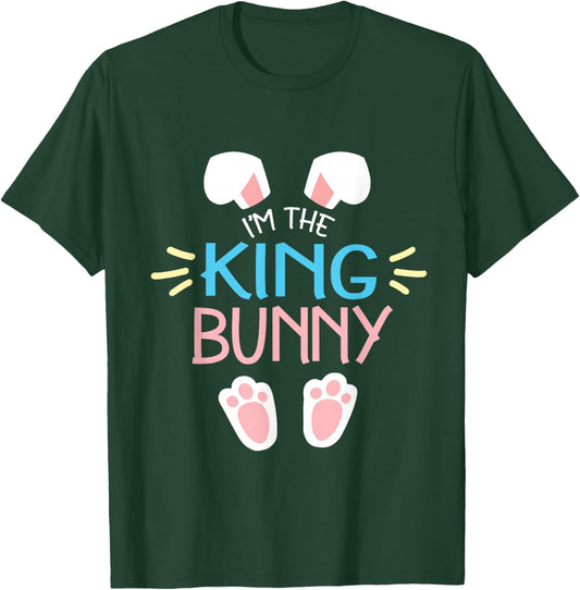 Happy Easter Day To Me You Lovers Queen I'm The King Bunny T-Shirt - T-Shirt | Forest